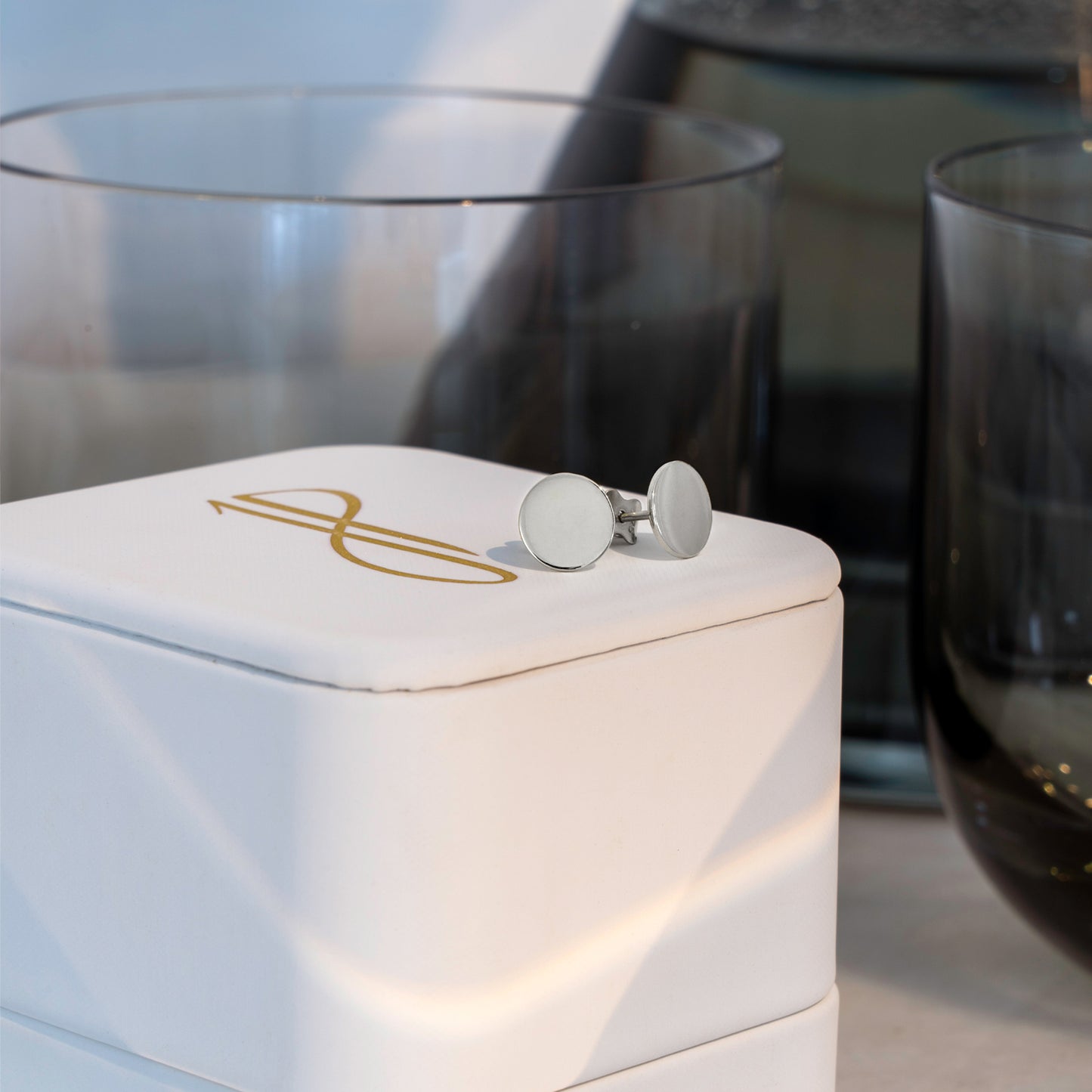 'White Gold Studs'