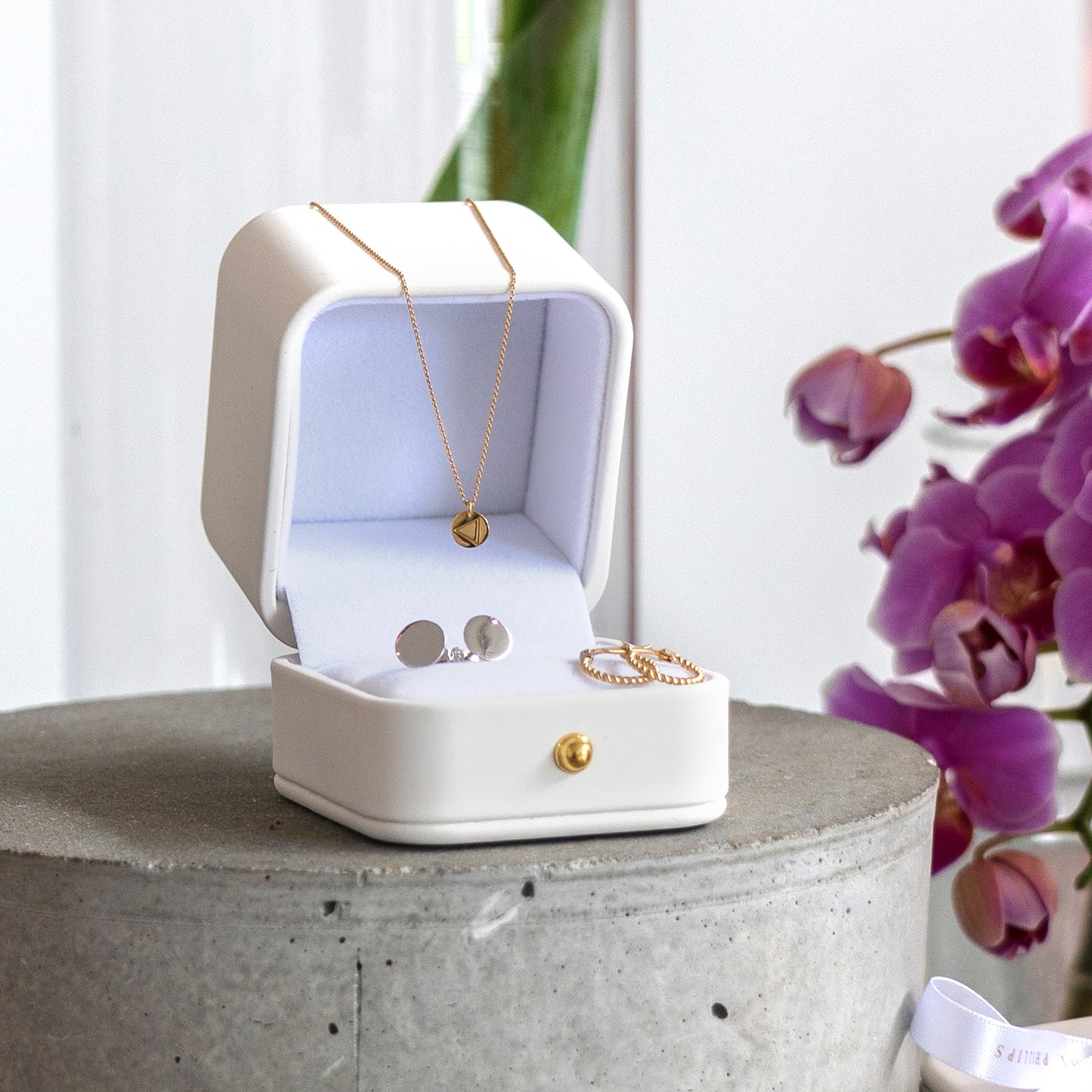 'White Gold Studs'