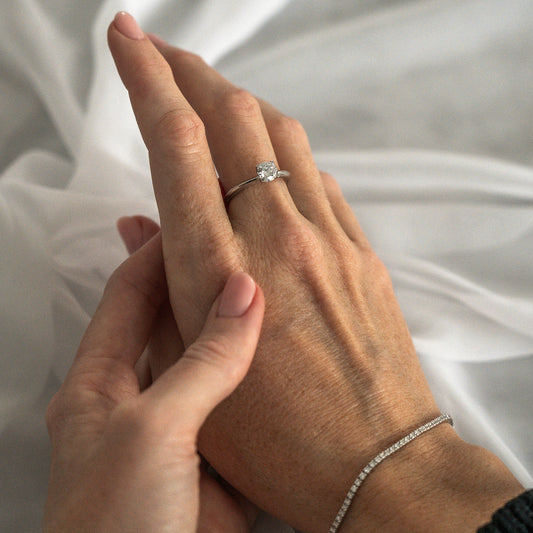 Custom diamond engagement rings and tennis bracelets