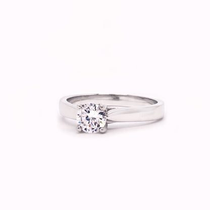 Aster Flat Band Solitaire