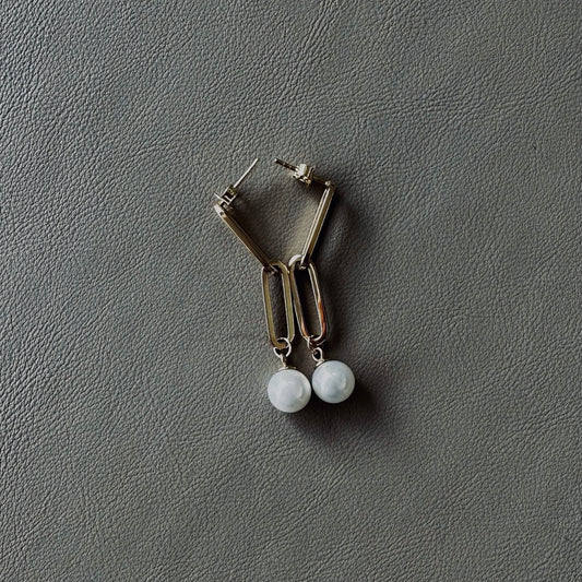 Double Link Pearl Drops