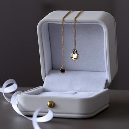 Locked Heart Pendant - Petite