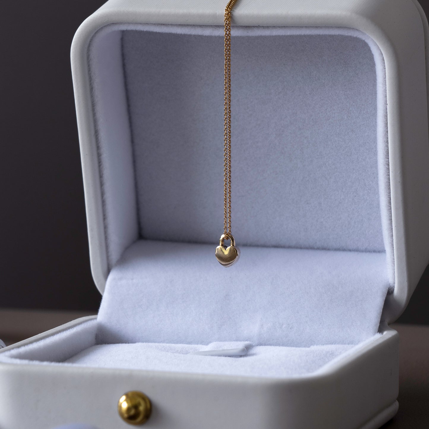 Locked Heart Pendant - Petite