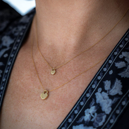 Locked Heart Pendant - Petite